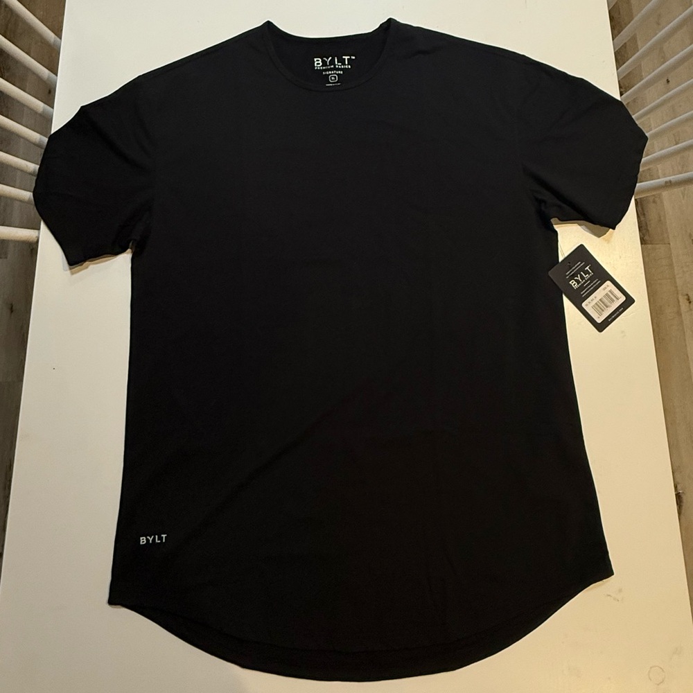 BYLT Basics Black Short Sleeve Tee.